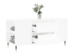Mesa De Apoio| Mesa de centro 102x44,5x50 cm derivados de madeira PT820574 Branco