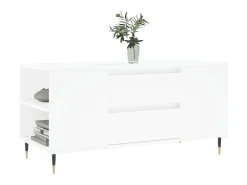 Mesa De Apoio| Mesa de centro 102x44,5x50 cm derivados de madeira PT820574 Branco