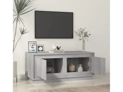 Móvel De Tv* Mesa de centro 102x50x44 cm derivados madeira sonoma PT299114 Cinzento