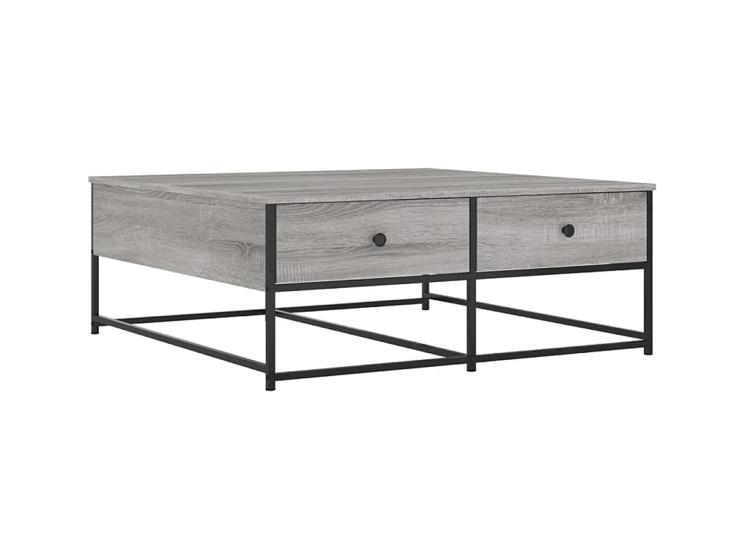 Mesa de centro 100x99x40 cm derivados madeira sonoma PT369141^ Mesa De Centro
