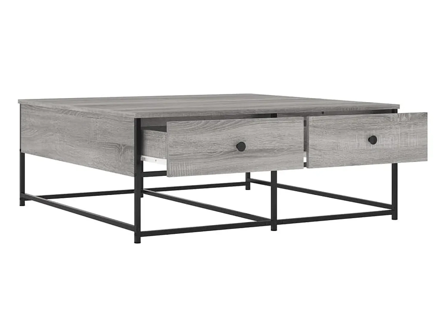 Mesa de centro 100x99x40 cm derivados madeira sonoma PT369141^ Mesa De Centro