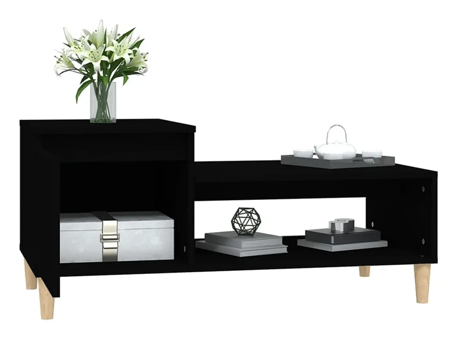 Mesa de centro 100x50x45 cm derivados de madeira PT994954^ Mesa De Centro