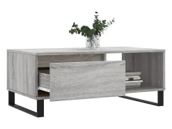 Best vidaxl Mesa de centro 90x50x36,5 cm derivados madeira sonoma Cinzento