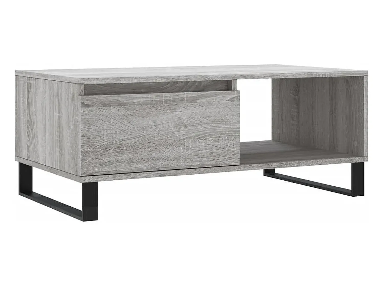 Best vidaxl Mesa de centro 90x50x36,5 cm derivados madeira sonoma Cinzento