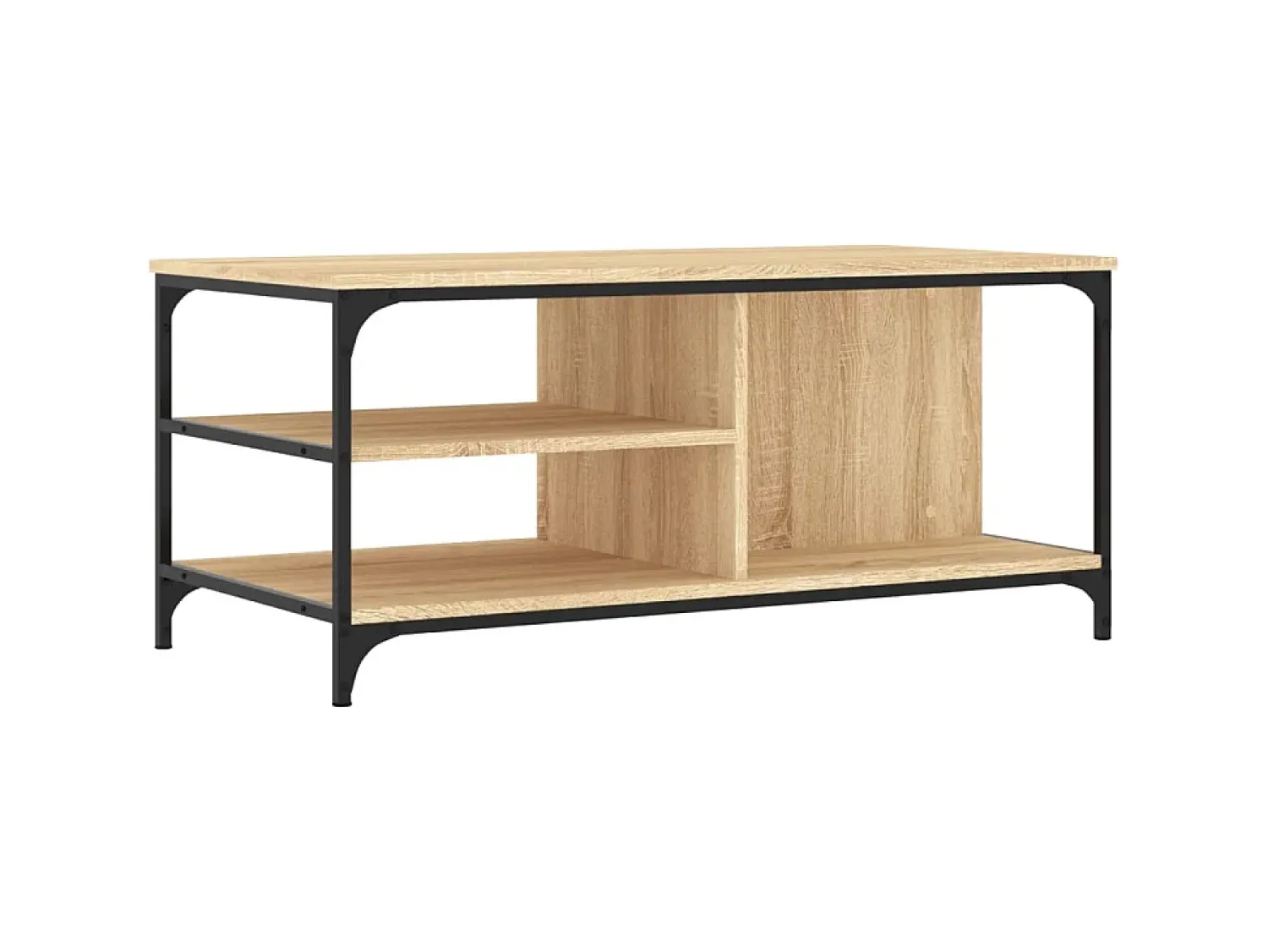Mesa De Centro* Mesa de centro 100x50x45 cm derivados madeira carvalho sonoma PT537453 Castanho
