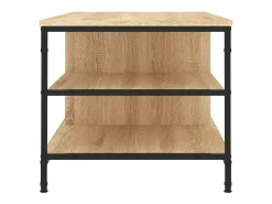 Mesa De Centro* Mesa de centro 100x50x45 cm derivados madeira carvalho sonoma PT537453 Castanho