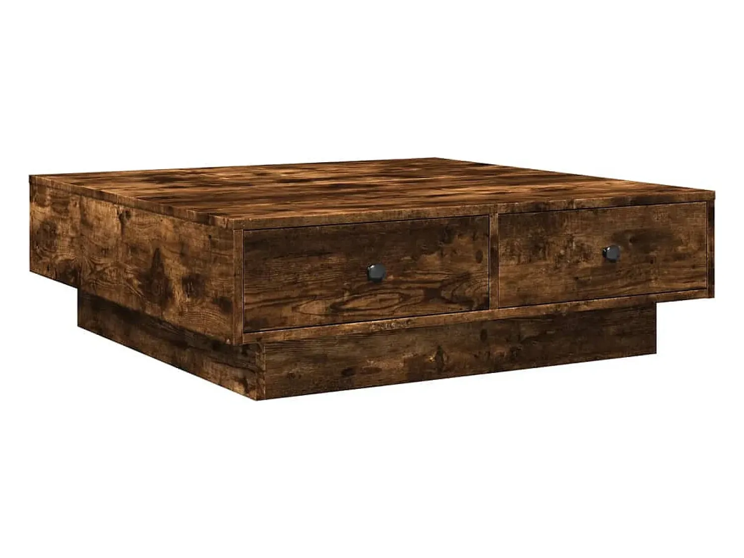 Mesa De Centro*vidaxl Mesa de centro 90x90x28 cm derivados de madeira carvalho fumado Natural claro