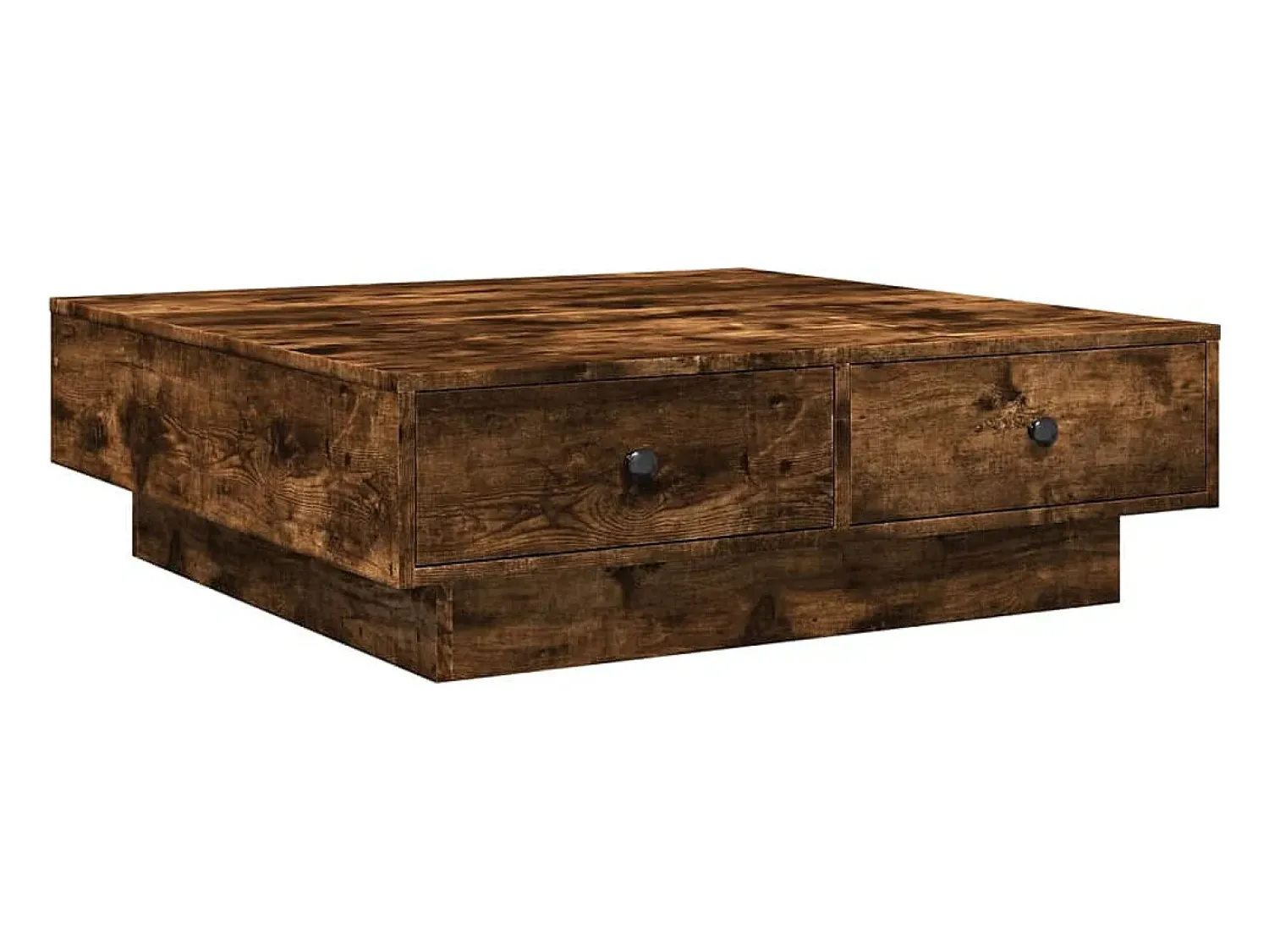 Mesa De Centro*vidaxl Mesa de centro 90x90x28 cm derivados de madeira carvalho fumado Natural claro