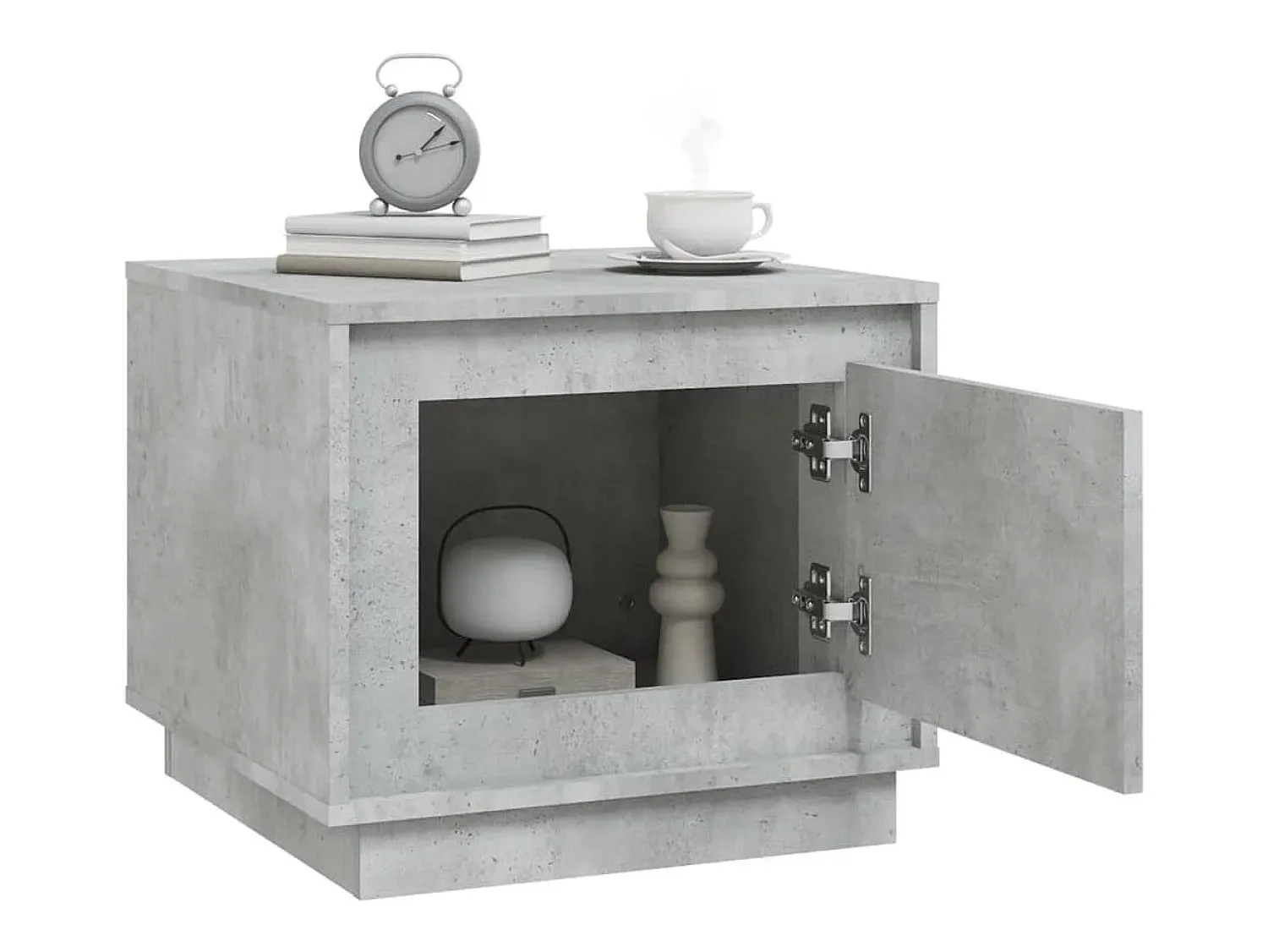 Mesa De Centro|vidaxl Mesa de centro 51x50x44 cm derivados de madeira cinza cimento Cinzento