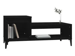 Hot Mesa de centro 100x50x45 cm derivados de madeira PT975374 Preto