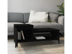 Hot Mesa de centro 100x50x45 cm derivados de madeira PT975374 Preto