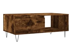 Mesa de centro 90x50x36,5 cm derivados madeira carvalho fumado PT413293^ Mesa De Centro