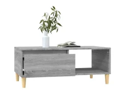 Mesa De Centro* Mesa de centro 90x50x36,5 cm derivados madeira sonoma PT849892 Cinzento
