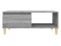Mesa De Centro* Mesa de centro 90x50x36,5 cm derivados madeira sonoma PT849892 Cinzento