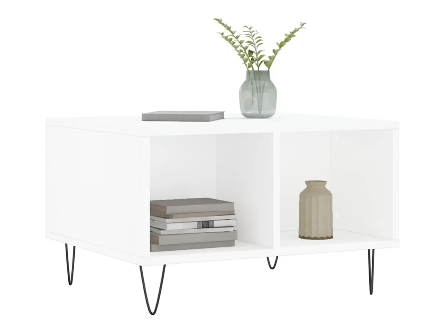 Mesa De Centro| Mesa de centro 60x50x36,5 cm derivados de madeira PT910847 Branco