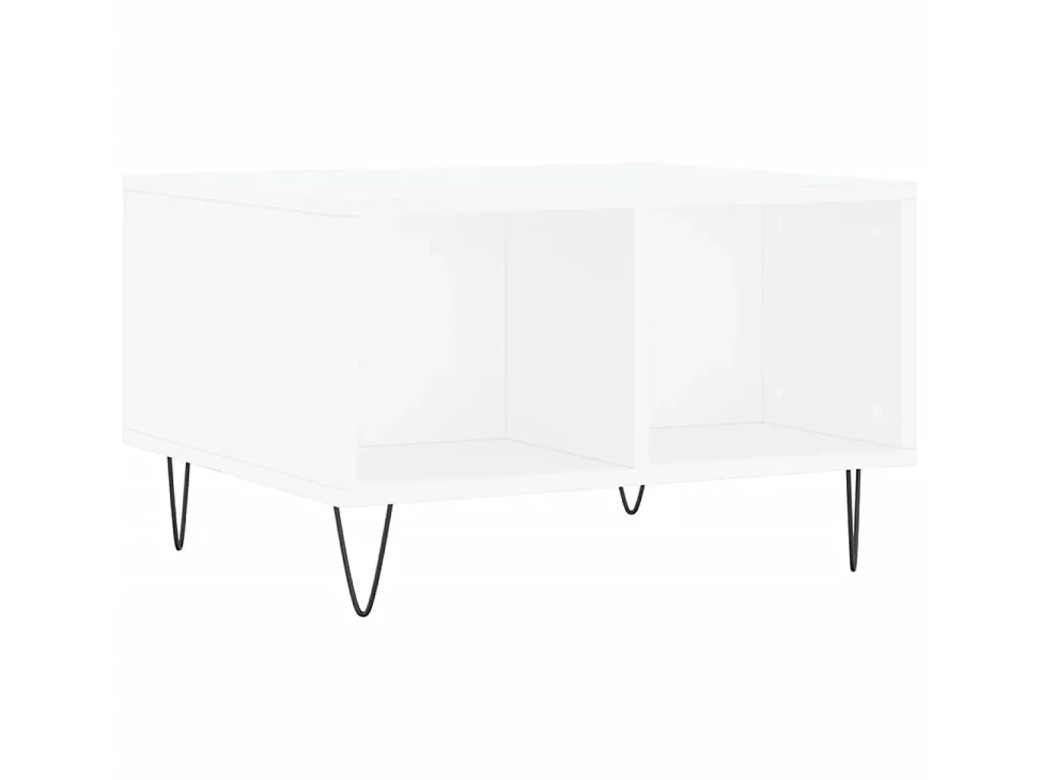 Mesa De Centro| Mesa de centro 60x50x36,5 cm derivados de madeira PT910847 Branco