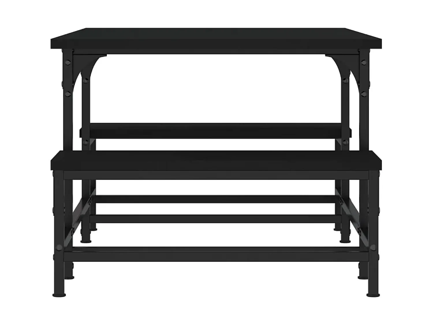 Outlet Mesa de centro 100x50,5x40 cm derivados de madeira PT193978 Preto