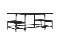 Outlet Mesa de centro 100x50,5x40 cm derivados de madeira PT193978 Preto