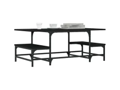 Outlet Mesa de centro 100x50,5x40 cm derivados de madeira PT193978 Preto