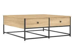 vidaxl Mesa de centro 100x99x40 cm derivados madeira carvalho sonoma^ Mesa De Centro