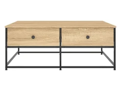 vidaxl Mesa de centro 100x99x40 cm derivados madeira carvalho sonoma^ Mesa De Centro