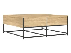 vidaxl Mesa de centro 100x99x40 cm derivados madeira carvalho sonoma^ Mesa De Centro