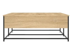 vidaxl Mesa de centro 100x99x40 cm derivados madeira carvalho sonoma^ Mesa De Centro
