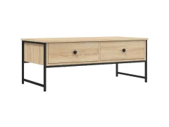 Outlet Mesa de centro 101x49x39,5 cm derivados madeira carvalho sonoma PT722632 Castanho