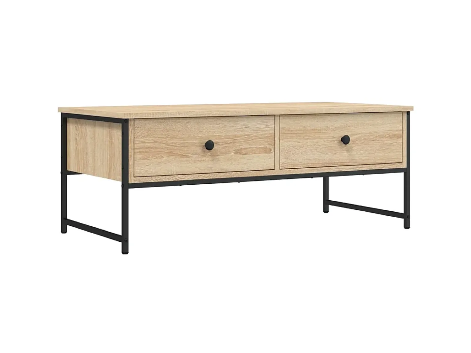 Outlet Mesa de centro 101x49x39,5 cm derivados madeira carvalho sonoma PT722632 Castanho