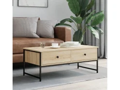 Outlet Mesa de centro 101x49x39,5 cm derivados madeira carvalho sonoma PT722632 Castanho