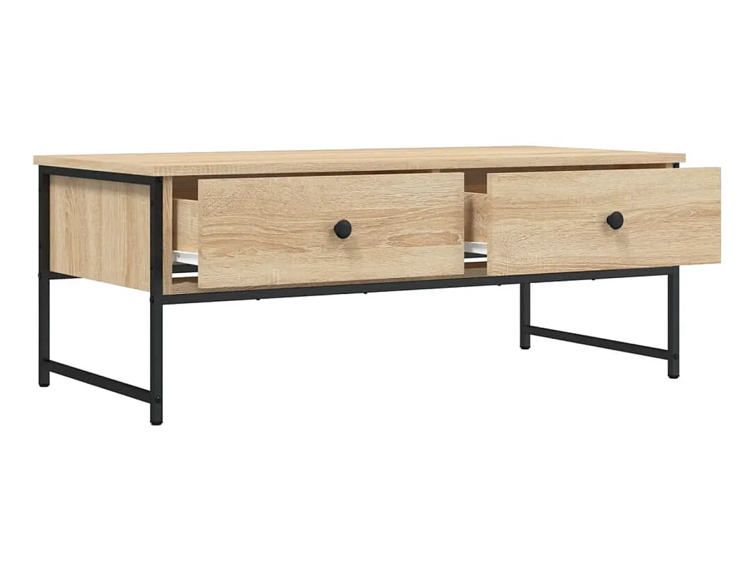 Outlet Mesa de centro 101x49x39,5 cm derivados madeira carvalho sonoma PT722632 Castanho