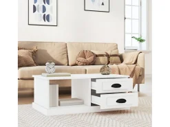 Mesa De Centro| Mesa de centro 90x50x35 cm derivados de madeira PT184094 Branco