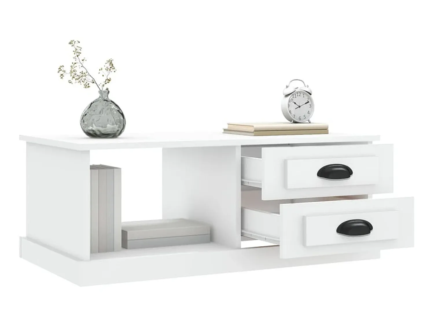 Mesa De Centro| Mesa de centro 90x50x35 cm derivados de madeira PT184094 Branco