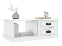 Mesa De Centro| Mesa de centro 90x50x35 cm derivados de madeira PT184094 Branco