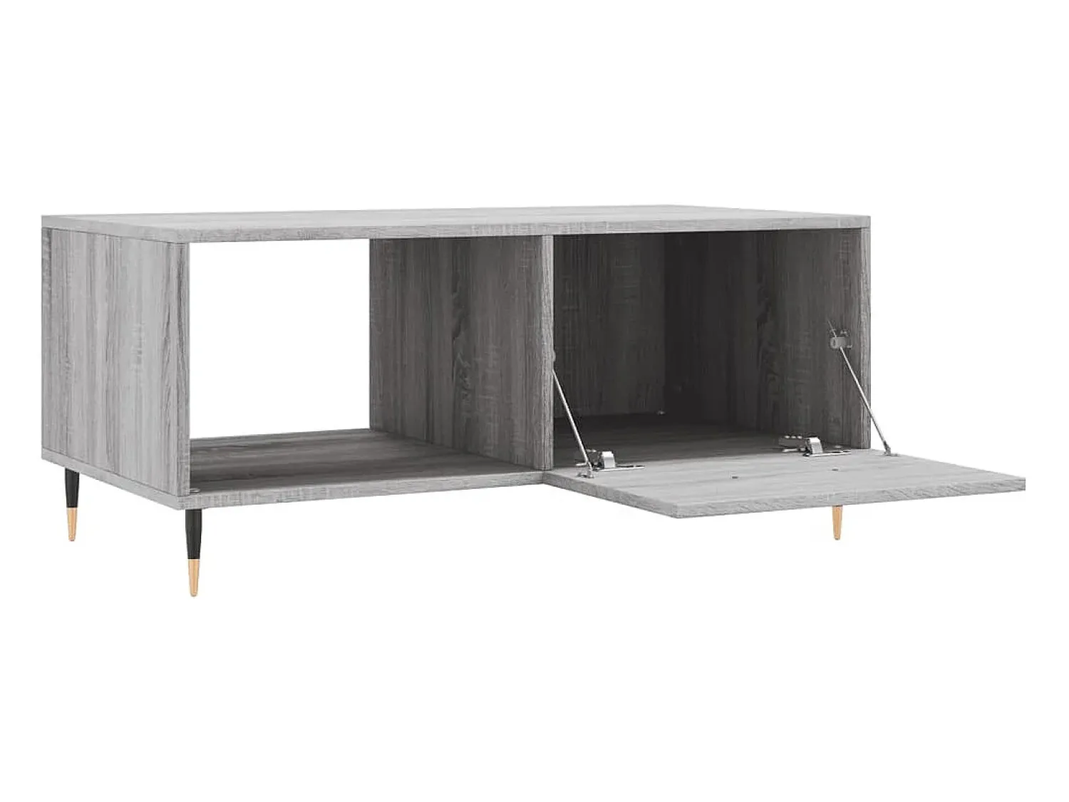Hot vidaxl Mesa de centro 90x50x40 cm derivados de madeira sonoma Cinzento