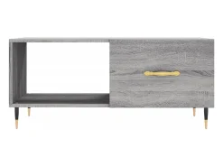 Hot vidaxl Mesa de centro 90x50x40 cm derivados de madeira sonoma Cinzento