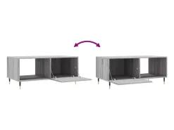 Hot vidaxl Mesa de centro 90x50x40 cm derivados de madeira sonoma Cinzento