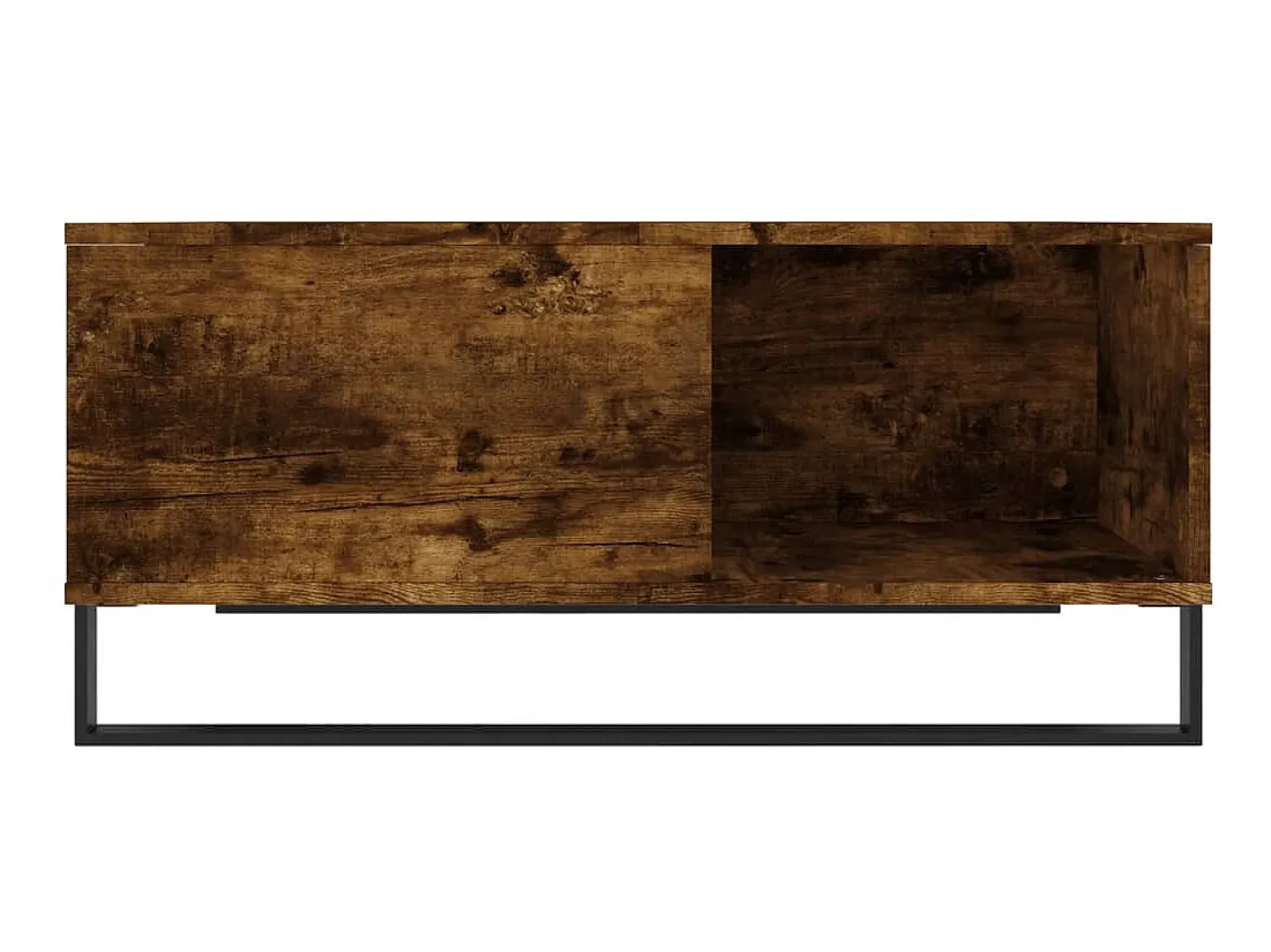 Mesa de centro 80x80x36,5 cm derivados madeira carvalho fumado PT127505^ Mesa De Centro
