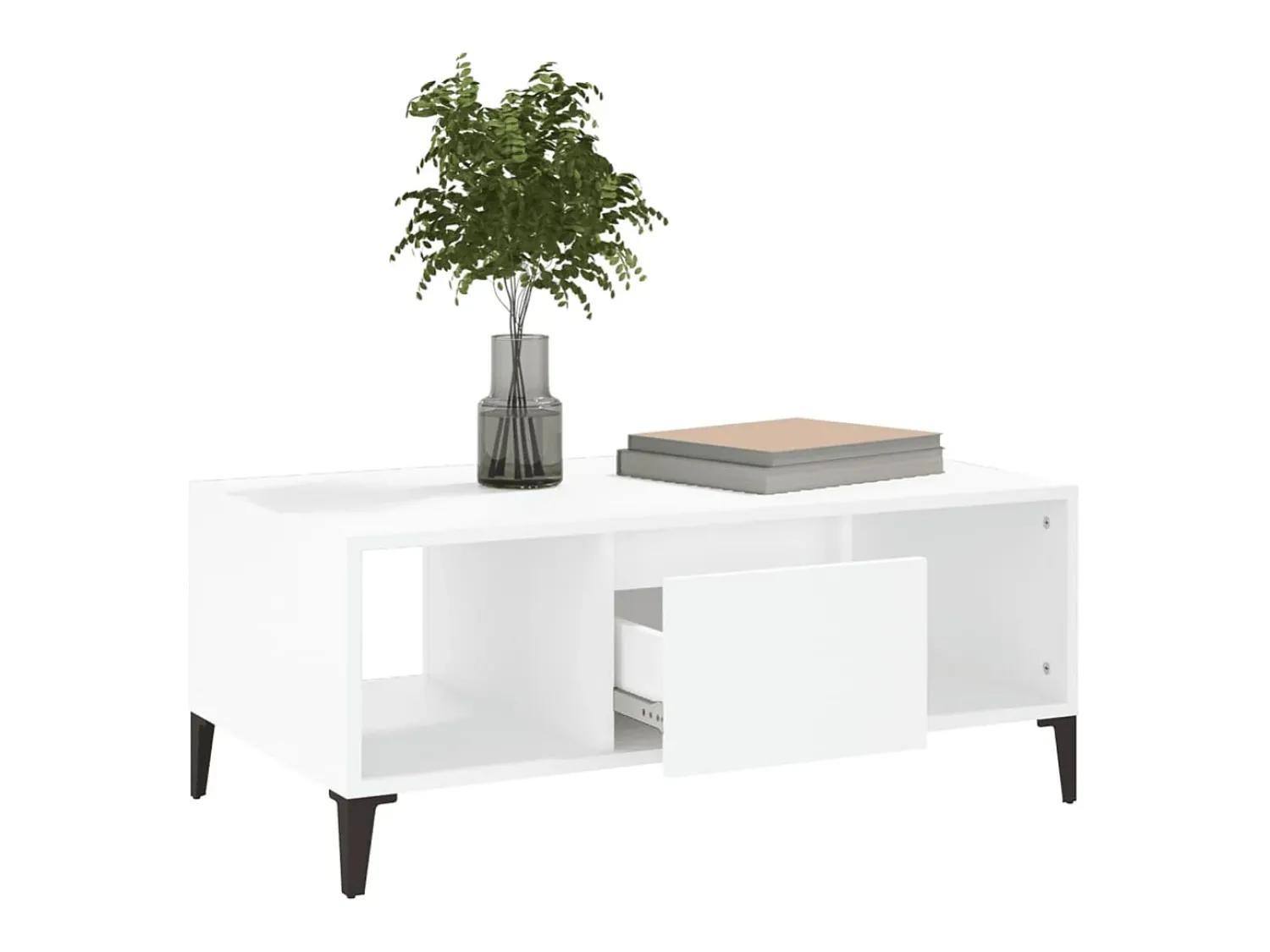 Sale vidaxl Mesa de centro 90x50x36,5 cm derivados de madeira Branco