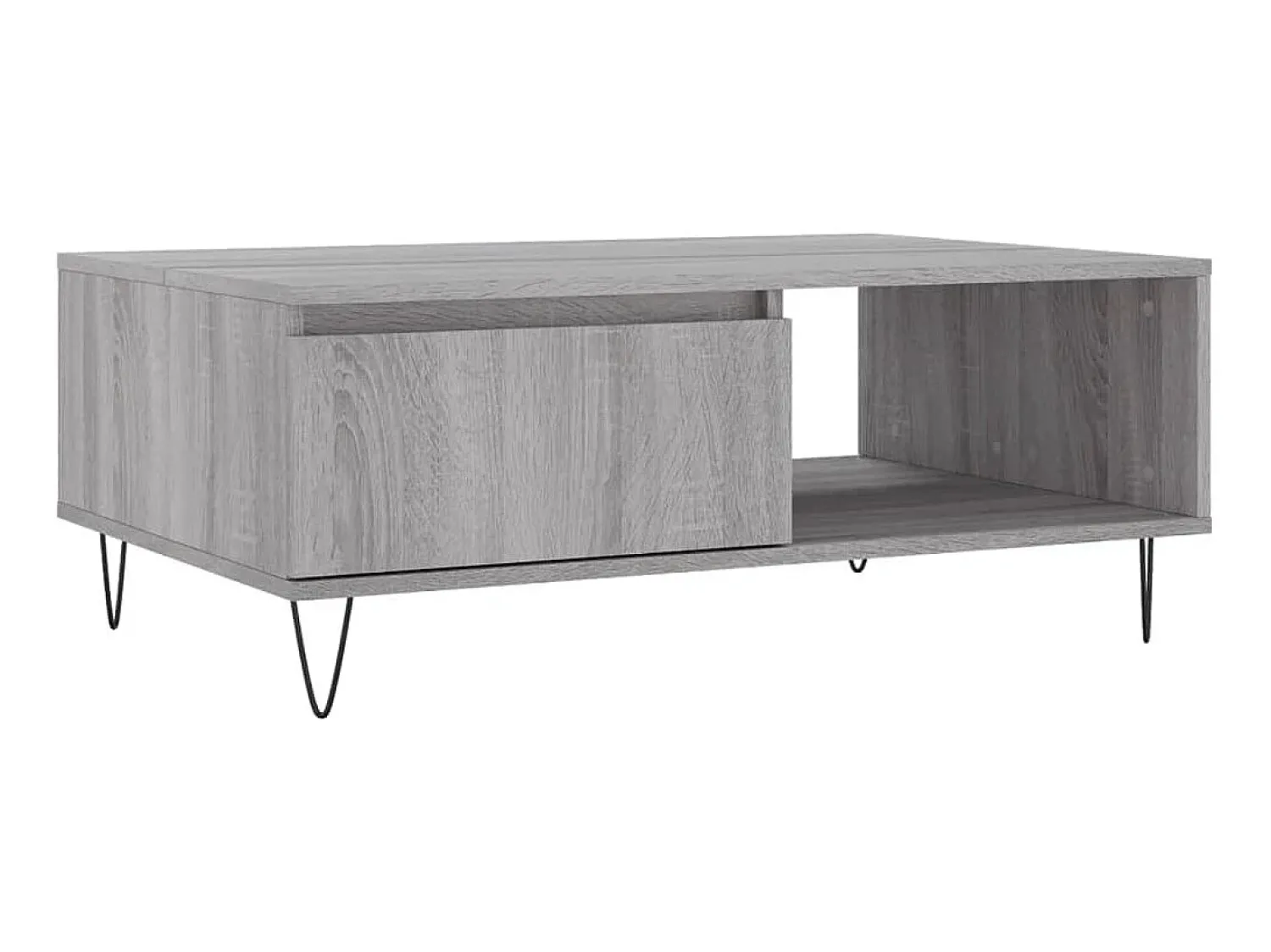 Mesa de centro 90x60x35 cm derivados de madeira sonoma PT885174^ Mesa De Centro