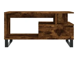 Mesa De Centro* Mesa de centro 90x49x45 cm derivados madeira carvalho fumado PT900936 Castanho