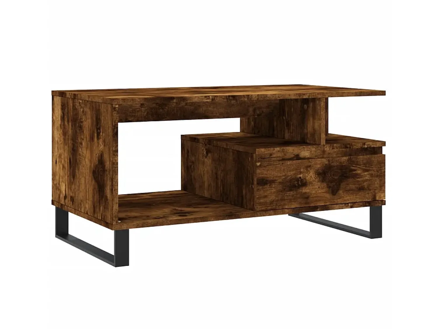 Mesa De Centro* Mesa de centro 90x49x45 cm derivados madeira carvalho fumado PT900936 Castanho