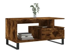 Mesa De Centro* Mesa de centro 90x49x45 cm derivados madeira carvalho fumado PT900936 Castanho