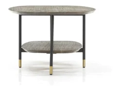 Hot Mesa de centro 120x40x60 cm labirinto claro Castanho
