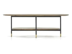Hot Mesa de centro 120x40x60 cm labirinto claro Castanho