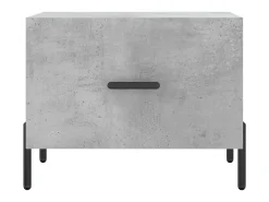 Mesa De Centro* Mesa de centro 50x50x40 cm madeira processada cinza cimento PT776063 Cinzento