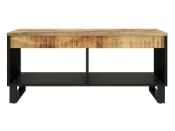 Mesa de centro 90x50x40 cm madeira de mangueira maciça PT389122^ Mesa De Centro
