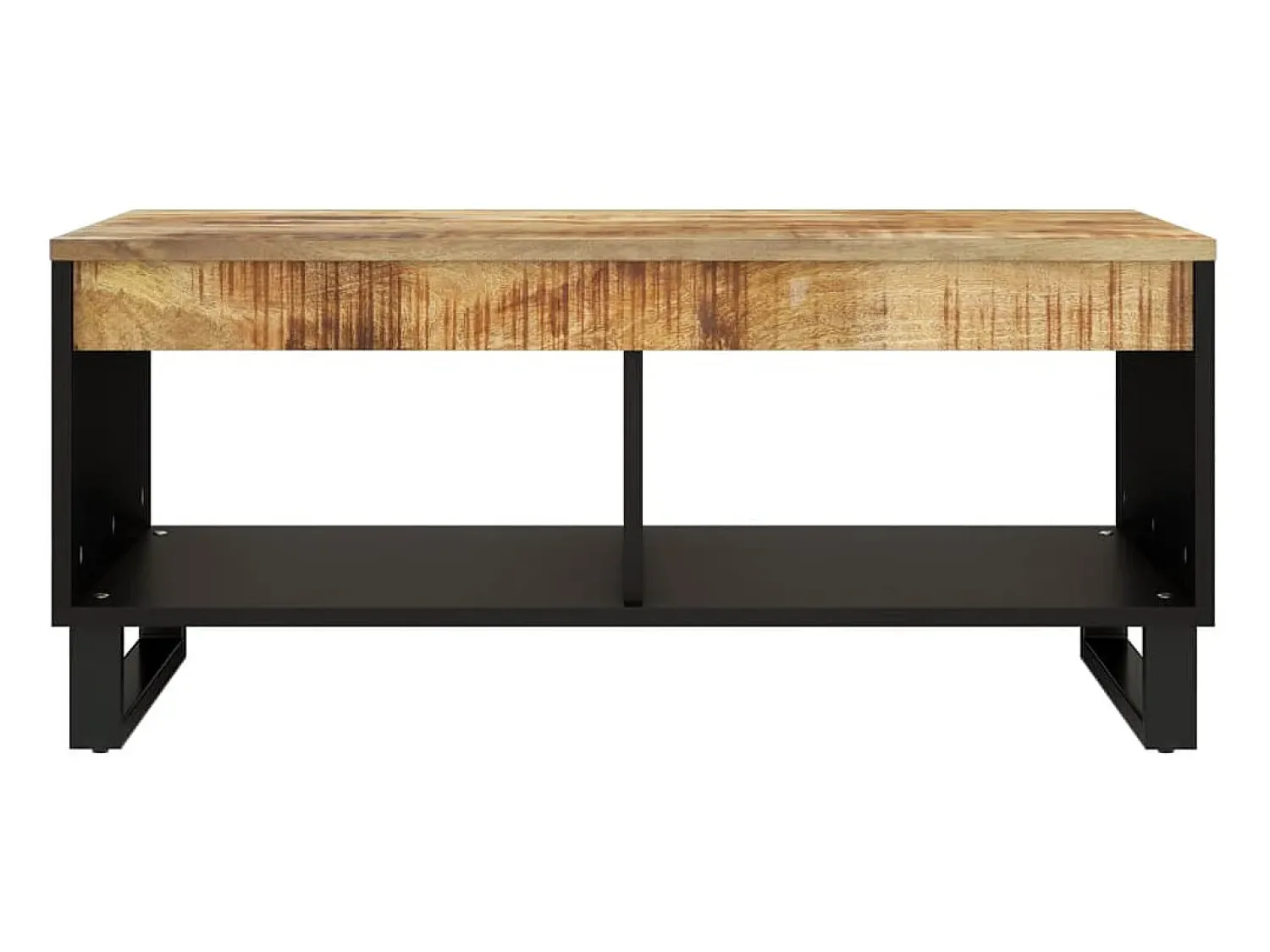 Mesa de centro 90x50x40 cm madeira de mangueira maciça PT389122^ Mesa De Centro