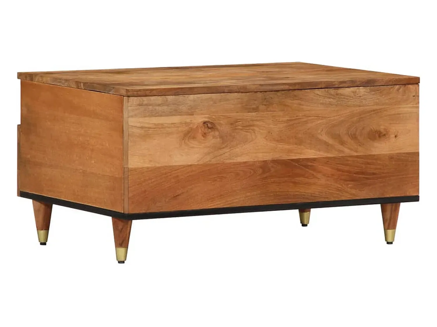 vidaxl Mesa de centro 80x54x40 cm madeira de mangueira maciça^ Mesa De Centro