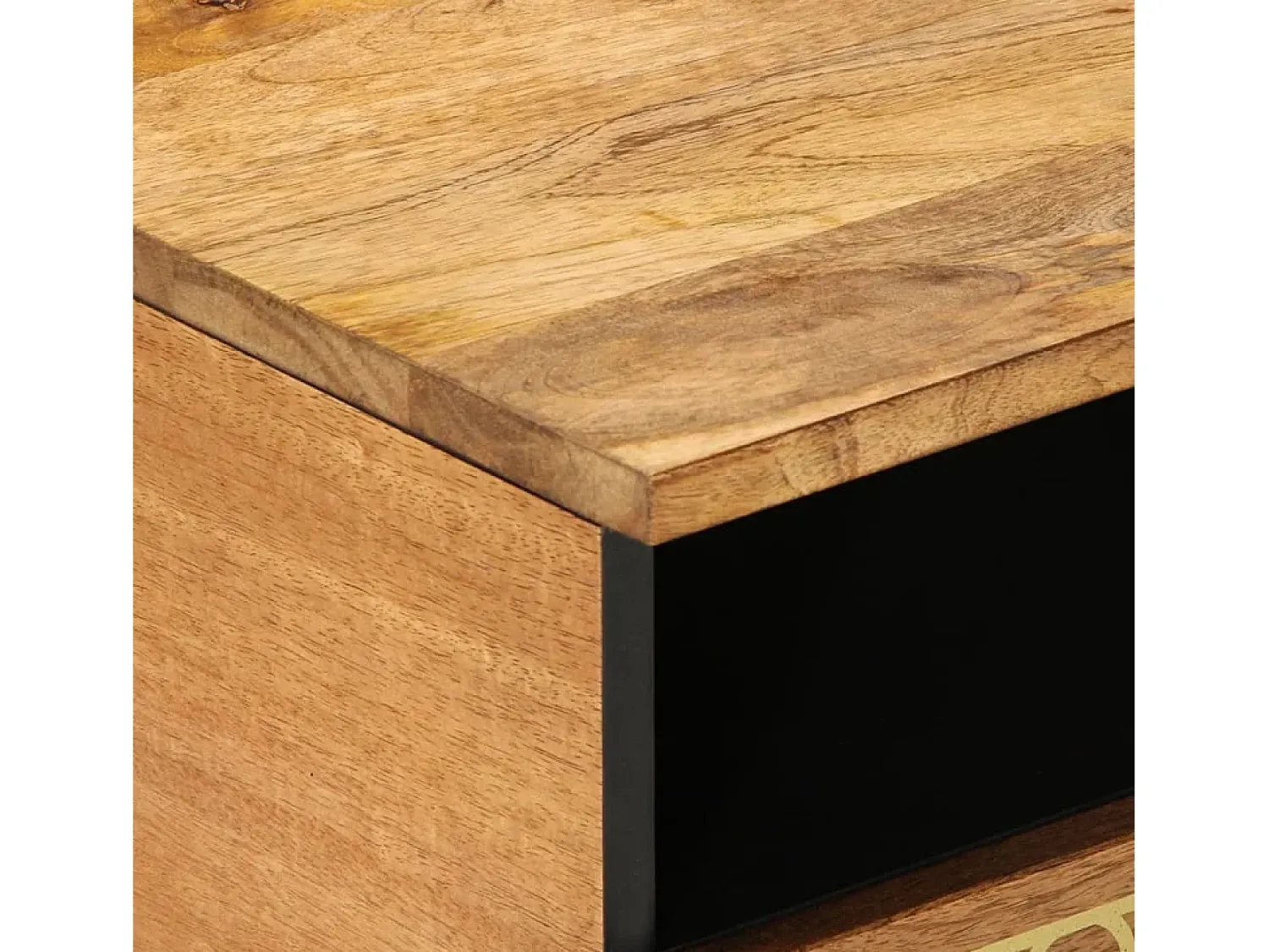 vidaxl Mesa de centro 80x54x40 cm madeira de mangueira maciça^ Mesa De Centro